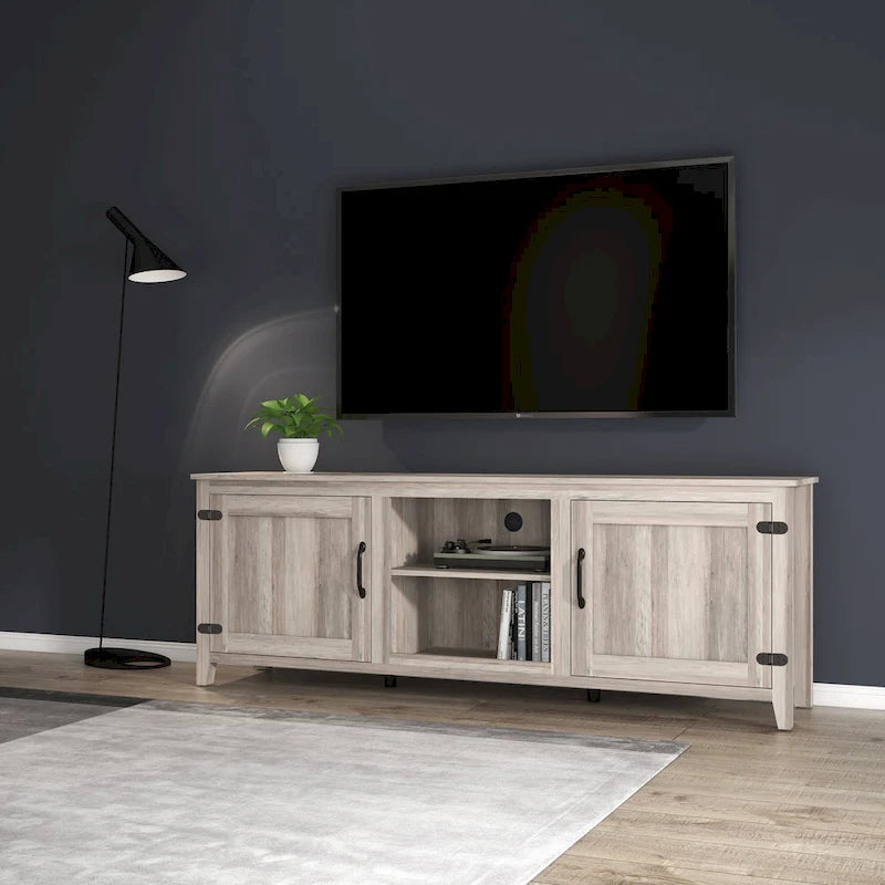 Mobile TV da 70" con ante e vani a giorno per TV fino a 60"