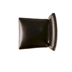 30.5" Sgabello da bar moderno con schienale in pelle, seduta imbottita, finiture con borchie, gambe in legno massello per bar, sala da pranzo, soggiorno, caffè