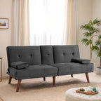 Divanetto piccolo da 60" – Divano letto convertibile 3-in-1 carino