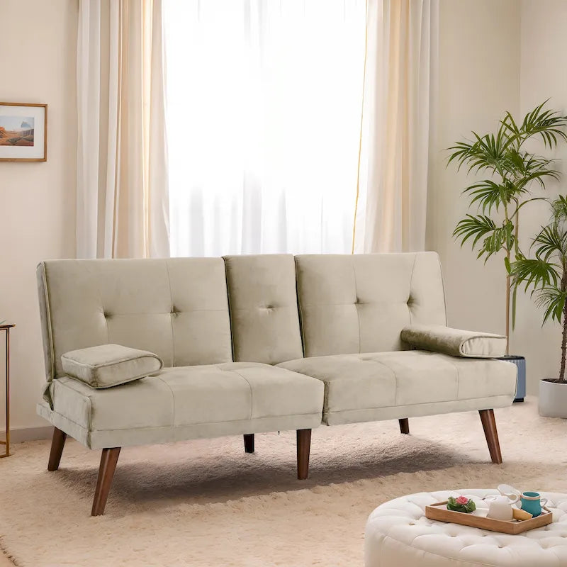Divanetto piccolo da 60" – Divano letto convertibile 3-in-1 carino