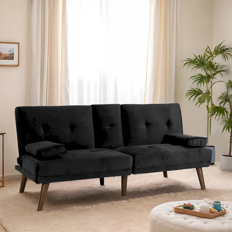 Divanetto piccolo da 60" – Divano letto convertibile 3-in-1 carino