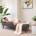 Divanetto piccolo da 60" – Divano letto convertibile 3-in-1 carino