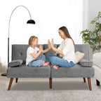 Divanetto piccolo da 60" – Divano letto convertibile 3-in-1 carino