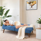 Divanetto piccolo da 60" – Divano letto convertibile 3-in-1 carino