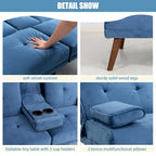 Divanetto piccolo da 60" – Divano letto convertibile 3-in-1 carino