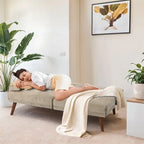 Divanetto piccolo da 60" – Divano letto convertibile 3-in-1 carino