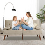 Divanetto piccolo da 60" – Divano letto convertibile 3-in-1 carino