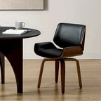 Poltrona girevole di design Mid-Century Modern – Similpelle