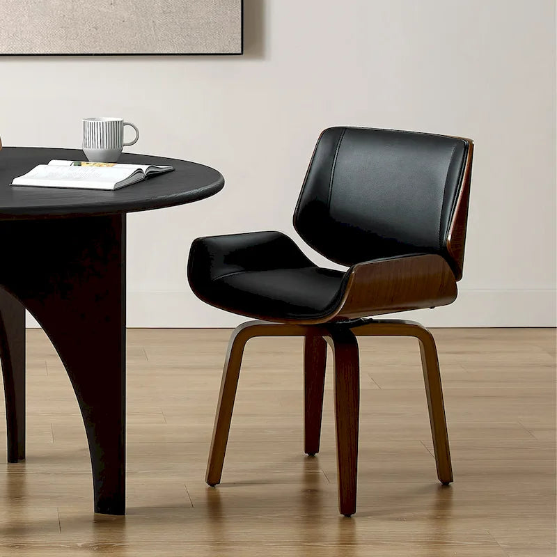 Poltrona girevole di design Mid-Century Modern – Similpelle