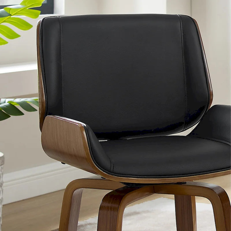 Poltrona girevole di design Mid-Century Modern – Similpelle