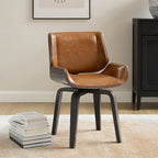 Poltrona girevole di design Mid-Century Modern – Similpelle