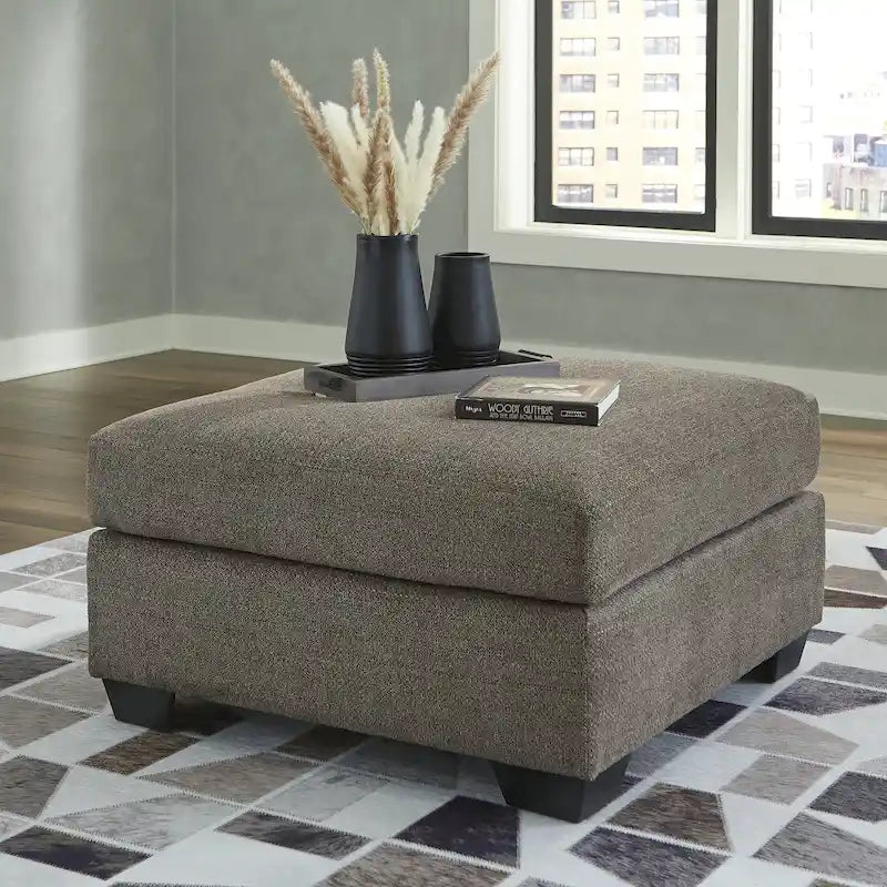 Pouf Ottomano con Seduta Imbottita – Poggiapiedi da Salotto