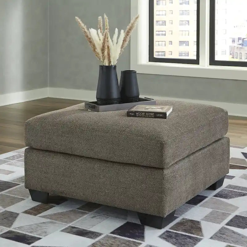 Pouf Ottomano con Seduta Imbottita – Poggiapiedi da Salotto