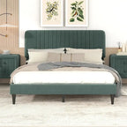 Letto a piattaforma imbottito Queen Size