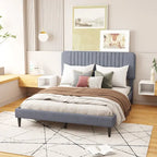 Letto a piattaforma imbottito Queen Size