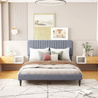 Letto a piattaforma imbottito Queen Size
