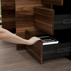 Scrivania angolare a L da 54,3" con mobile contenitore e 3 cassetti
