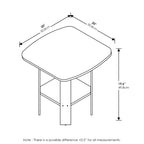 Tavolino / Comodino con ripiano inferiore dal design semplice