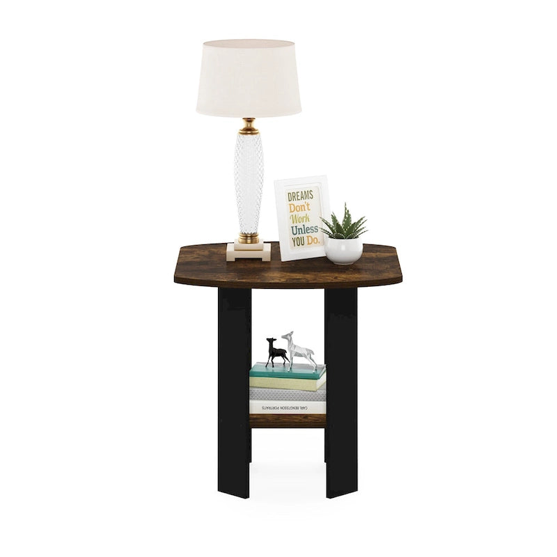 Tavolino / Comodino con ripiano inferiore dal design semplice