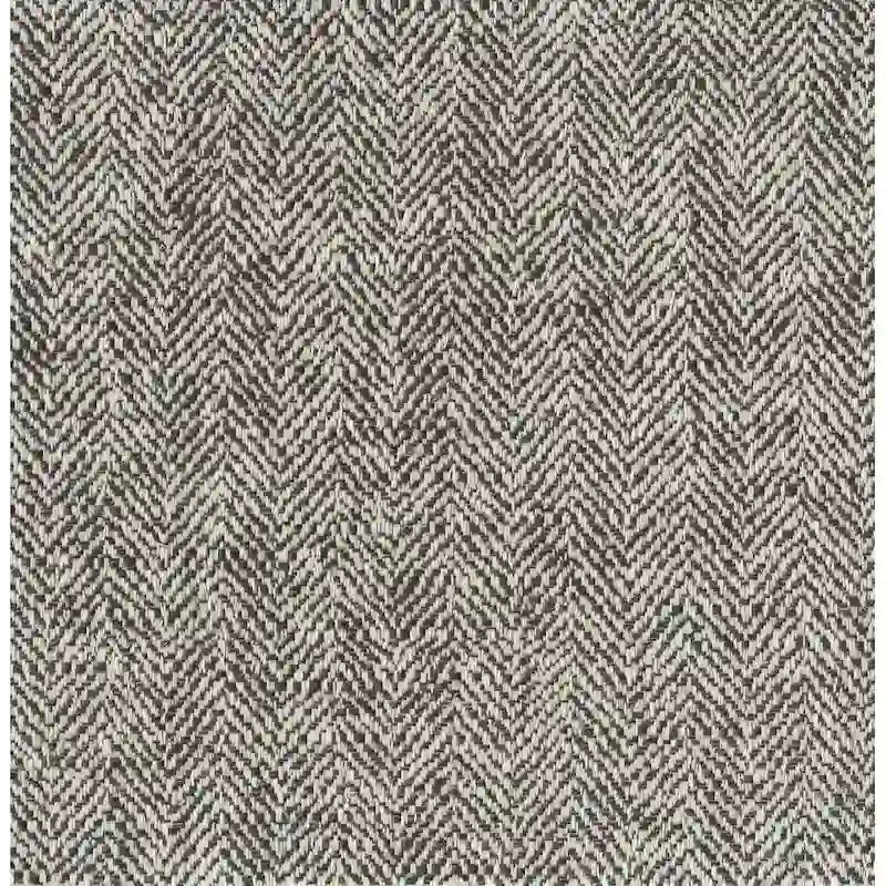 Panca contenitore da 42" con borchie decorative – Fantasia a spina di pesce color tortora