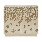 Mobiletto decorativo a 2 ante dipinto a mano largo 35 pollici
