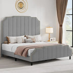 Testata letto imbottita in flanella Queen – 155 cm di larghezza