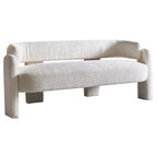 Divano moderno 75,59 Wide Bouclé per soggiorno, beige