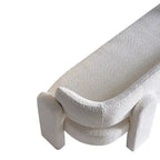 Divano moderno 75,59 Wide Bouclé per soggiorno, beige