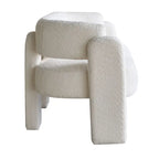 Divano moderno 75,59 Wide Bouclé per soggiorno, beige