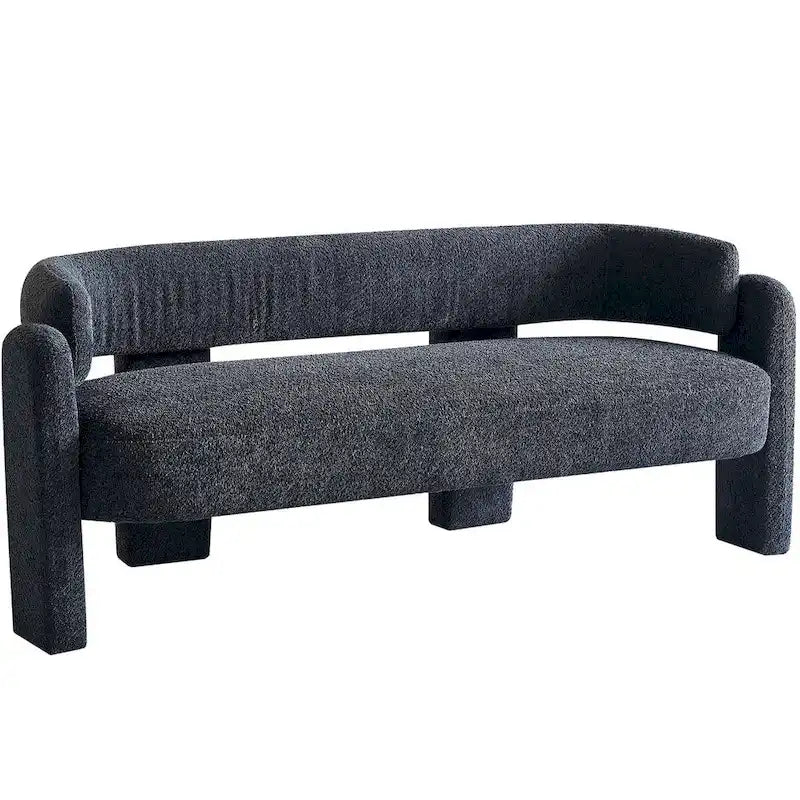 Divano moderno 75,59 Wide Bouclé per soggiorno, beige