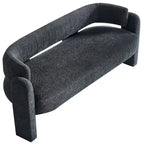 Divano moderno 75,59 Wide Bouclé per soggiorno, beige
