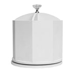Organizzatore da scrivania girevole e portapenne – Bianco, 4 scomparti