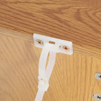 Cassettiera a 3 cassetti con pannello in legno ondulato