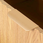 Cassettiera a 3 cassetti con pannello in legno ondulato